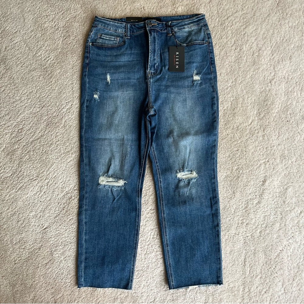 NWT Risen distressed slim boyfriend jeans size 1XL